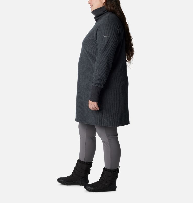 Thumbnail: Women's Boundless Trek Fleece Dress - Plus Size, Color: Black, image 3