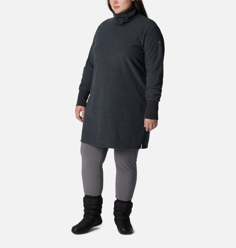 Women's Boundless Trek Fleece Dress - Plus Size, Color: Black, image 5