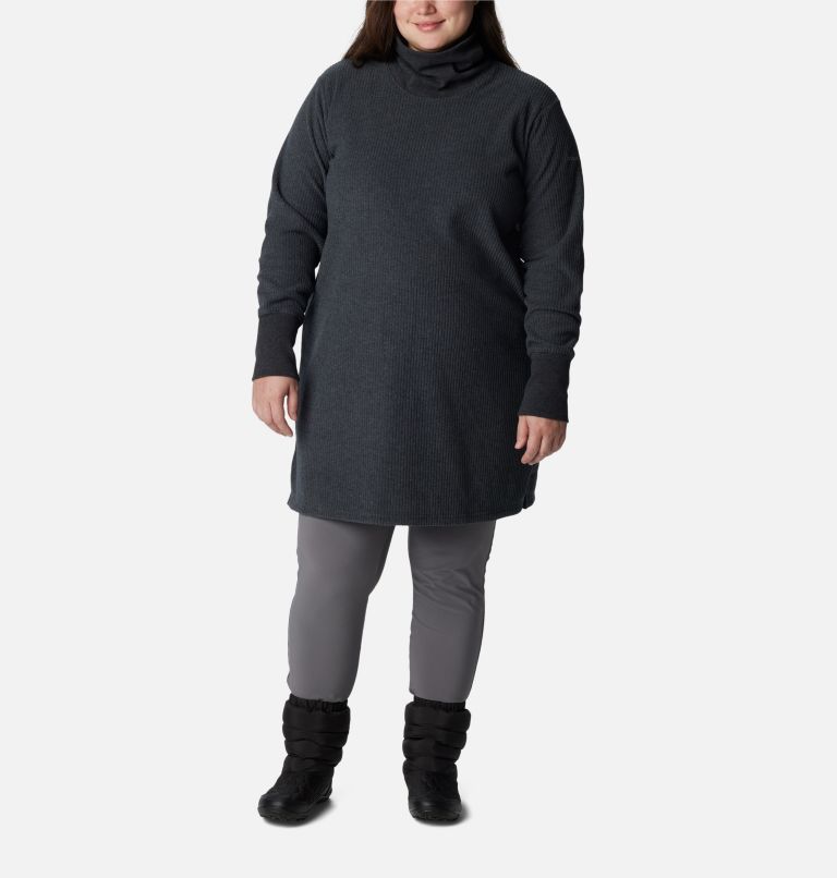 Women's Boundless Trek Fleece Dress - Plus Size, Color: Black, image 1