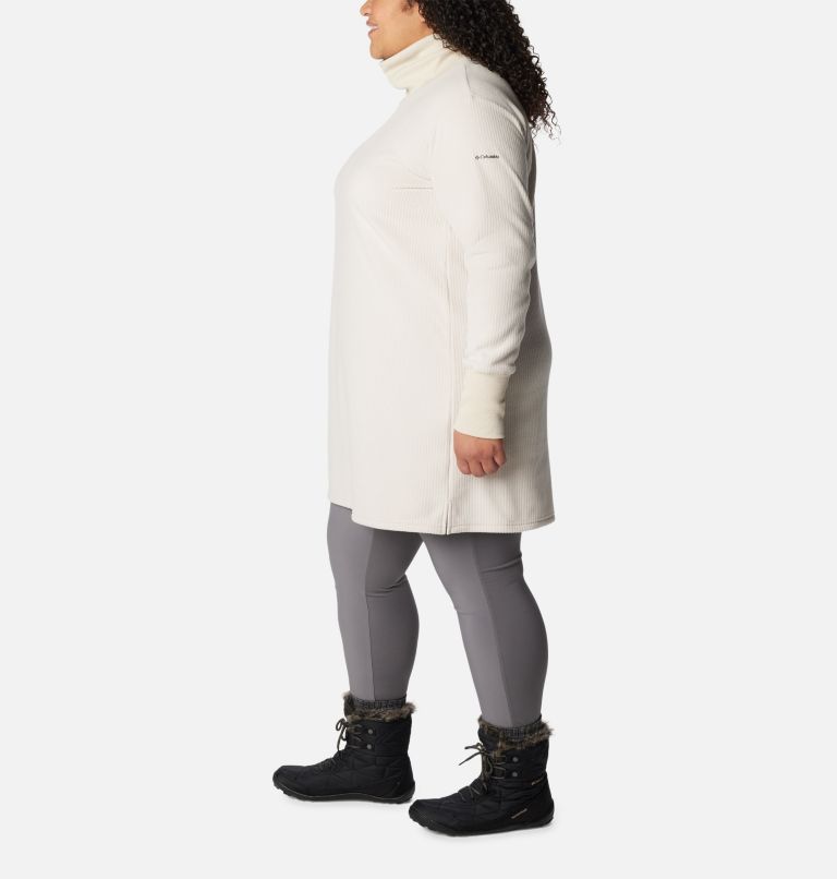Thumbnail: Women's Boundless Trek Fleece Dress - Plus Size, Color: Dark Stone, image 3