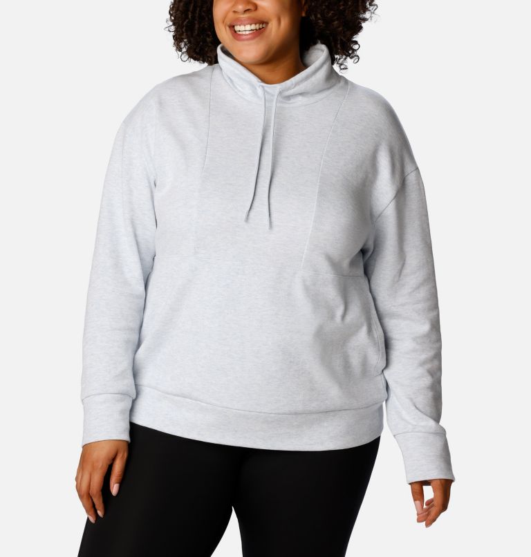 Women's Calico Basin Pullover - Plus Size, Color: Cirrus Grey Heather, image 1
