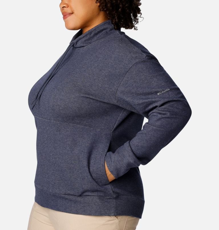 Women's Calico Basin Pullover - Plus Size, Color: Nocturnal Heather, image 3