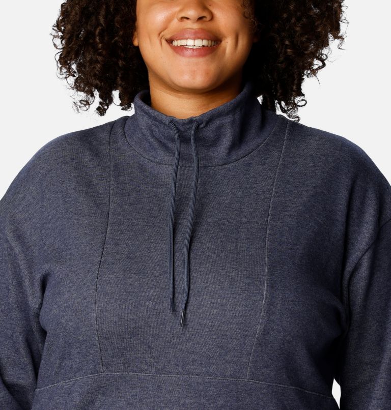 Thumbnail: Women's Calico Basin Pullover - Plus Size, Color: Nocturnal Heather, image 4
