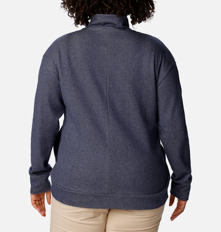 Women's Calico Basin Pullover - Plus Size, Color: Nocturnal Heather, image 2