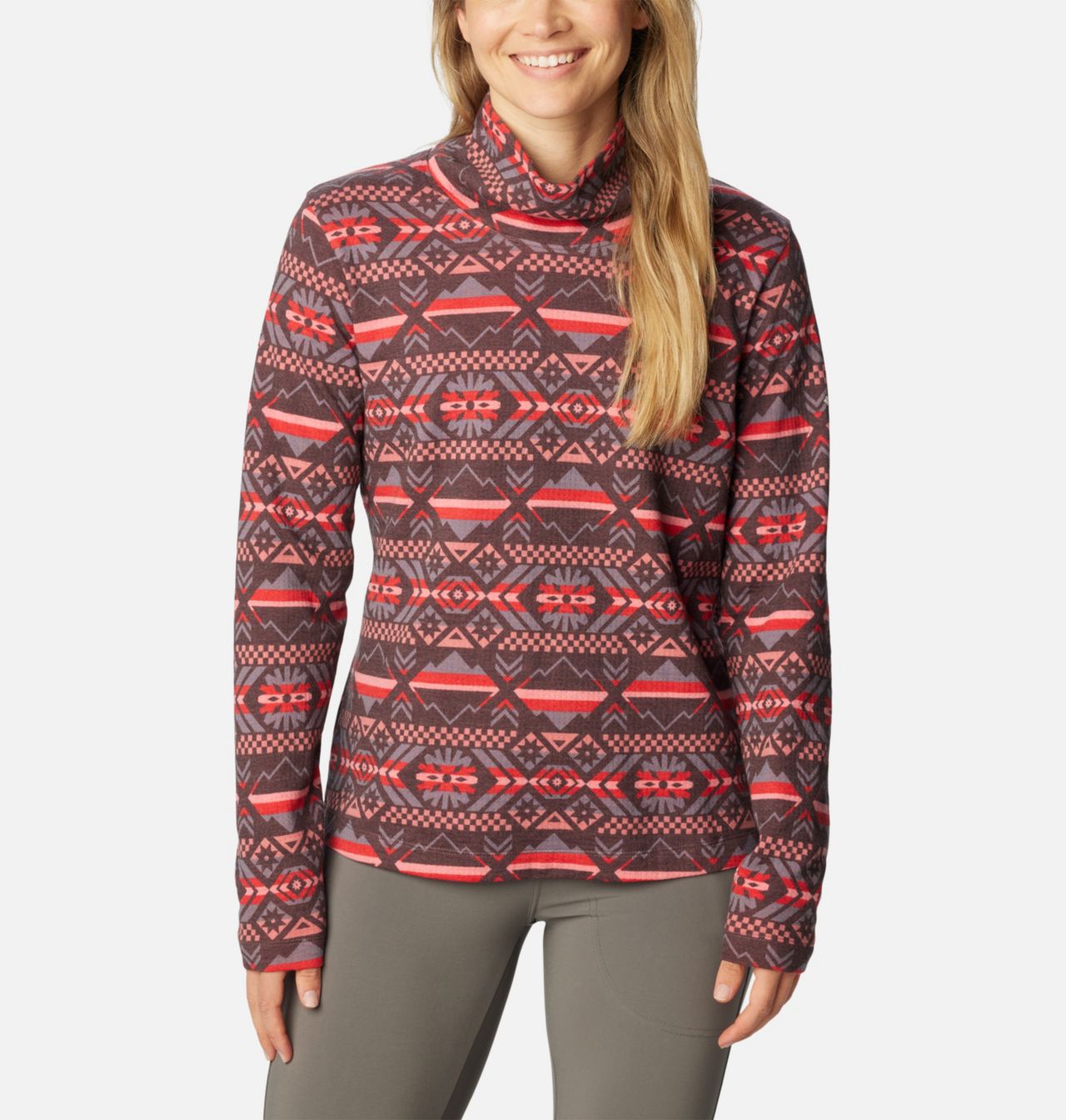 Women's Holly Hideaway™ Funnel Neck Long Sleeve Shirt 1