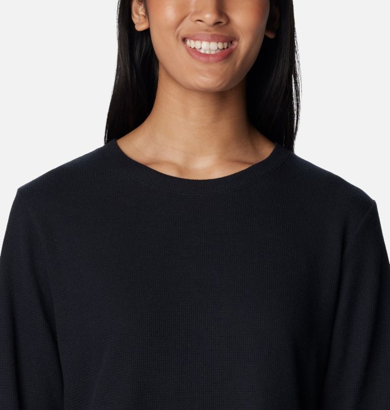 Thumbnail: Tunique en tricot gaufré Holly Hideaway pour femmes, Color: Black, image 4