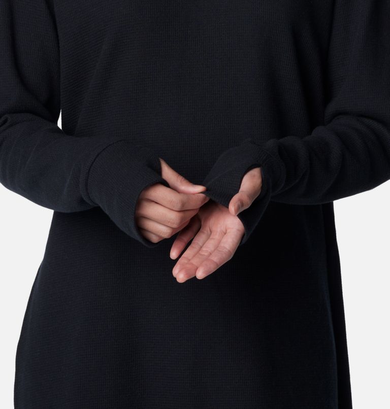 Thumbnail: Women's Holly Hideaway Waffle Tunic, Color: Black, image 5