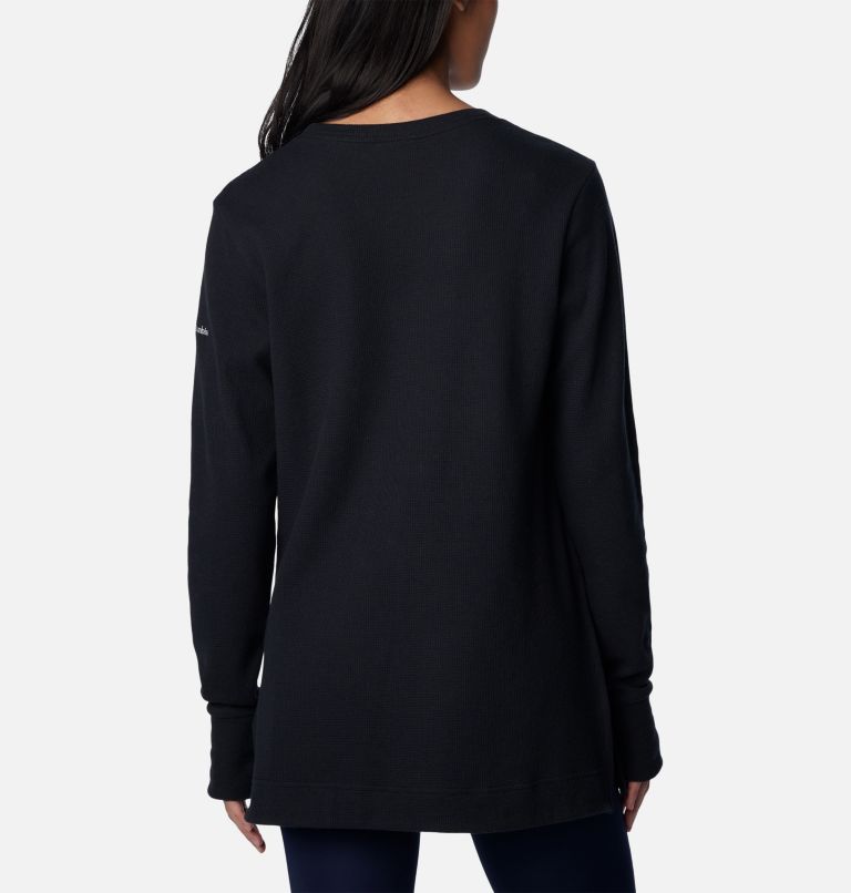 Thumbnail: Tunique en tricot gaufré Holly Hideaway pour femmes, Color: Black, image 2