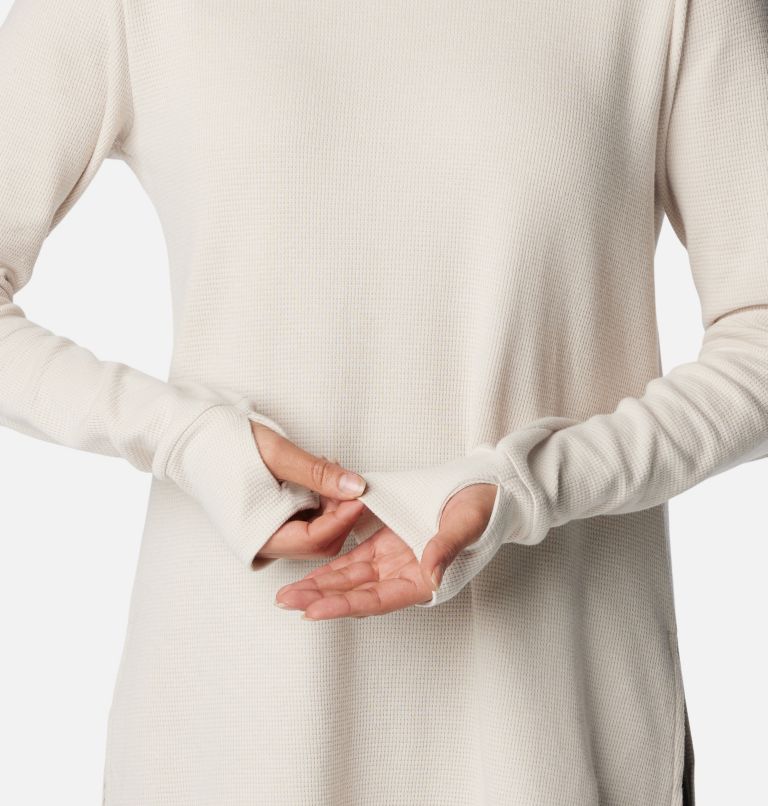 Women's Holly Hideaway Waffle Tunic, Color: Dark Stone, image 5