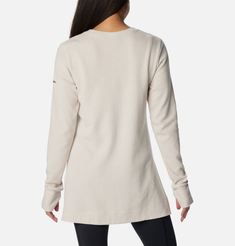 Women's Holly Hideaway Waffle Tunic, Color: Dark Stone, image 2