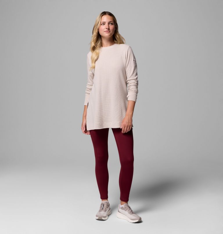 Women's Holly Hideaway Waffle Tunic, Color: Dark Stone, image 2