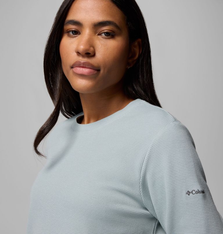 Women's Holly Hideaway Waffle Tunic, Color: Crushed Blue, image 5