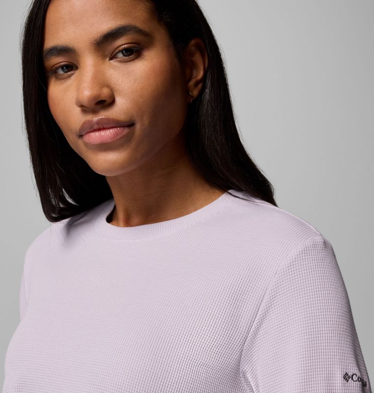Women's Holly Hideaway Waffle Tunic, Color: Lavender Pearl, image 5