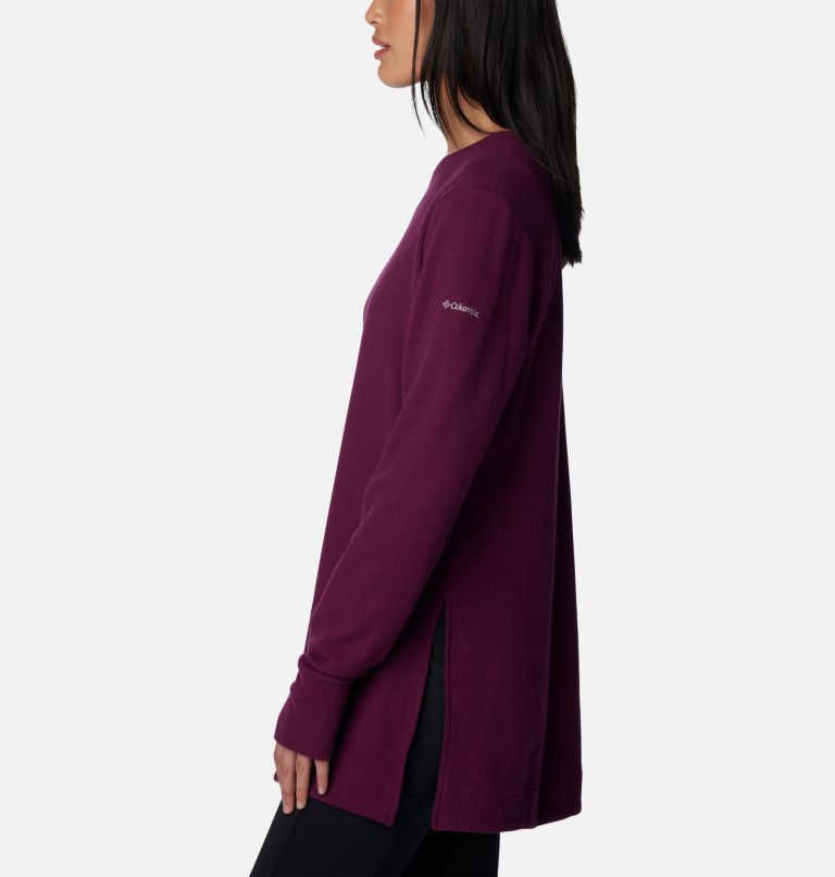 Tunique en tricot gaufré Holly Hideaway pour femmes, Color: Marionberry, image 3