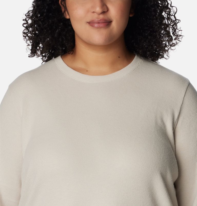 Women's Holly Hideaway Waffle Tunic - Plus Size, Color: Dark Stone, image 4