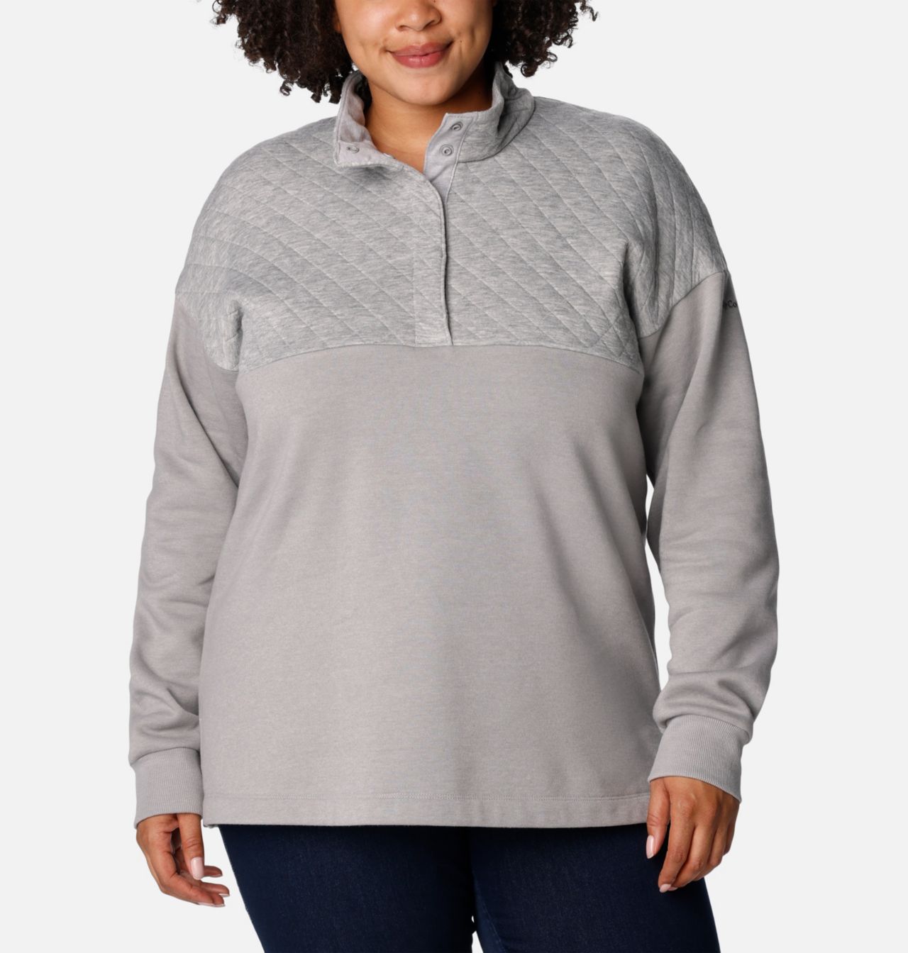 Women's Hart Mountain™ Quilted Half Snap Pullover - Plus Size 1