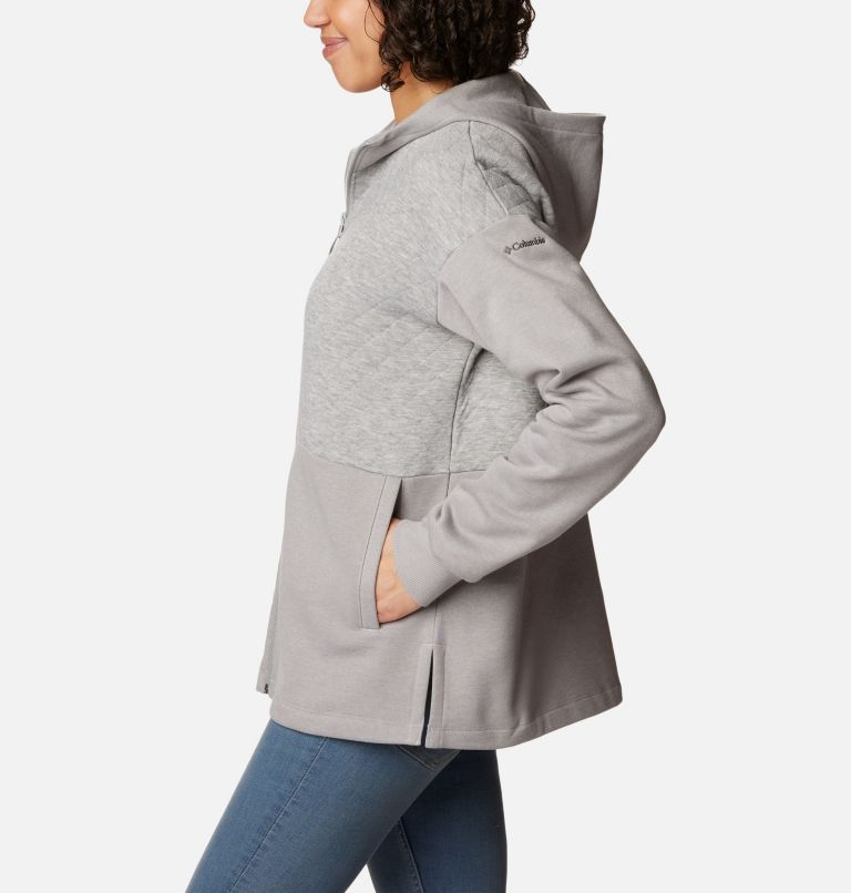 Women's Quilted Full-Zip Sweatshirt