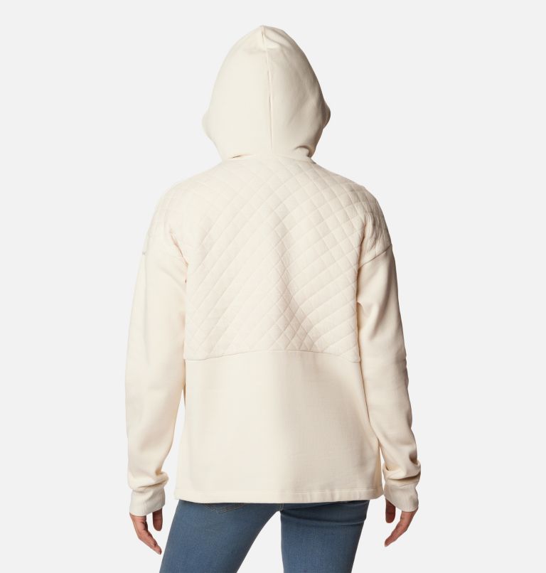 Thumbnail: Women's Hart Mountain Quilted Hooded Full Zip, Color: Chalk, image 2