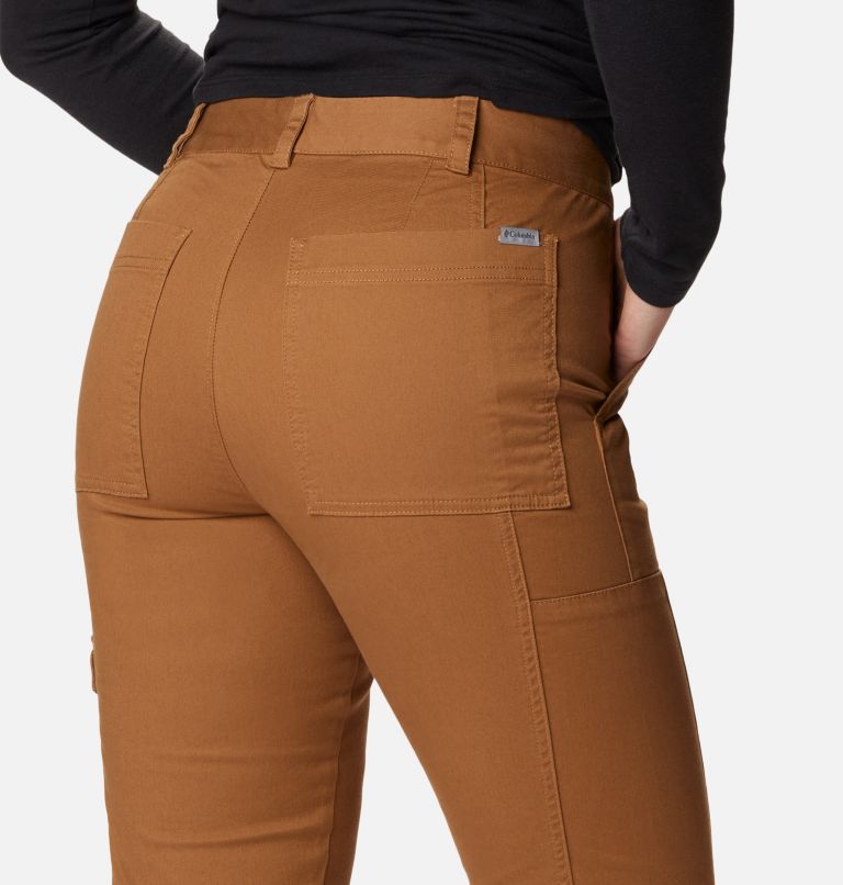Women's Calico Basin Cotton Pants, Color: Camel Brown, image 5