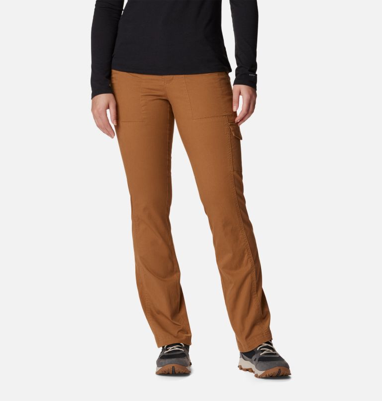 Pantalon en coton Calico Basin pour femmes, Color: Camel Brown, image 1