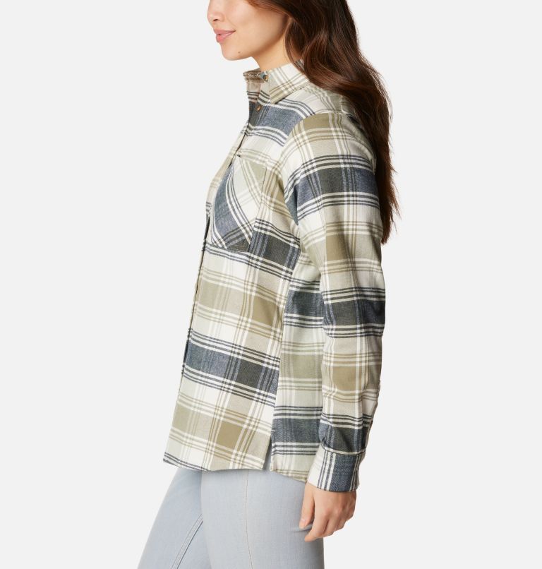 Calico Basin Flannel Long Sleeve Shirt | 397 | L, Color: Stone Green Dimensional Buffalo, image 3