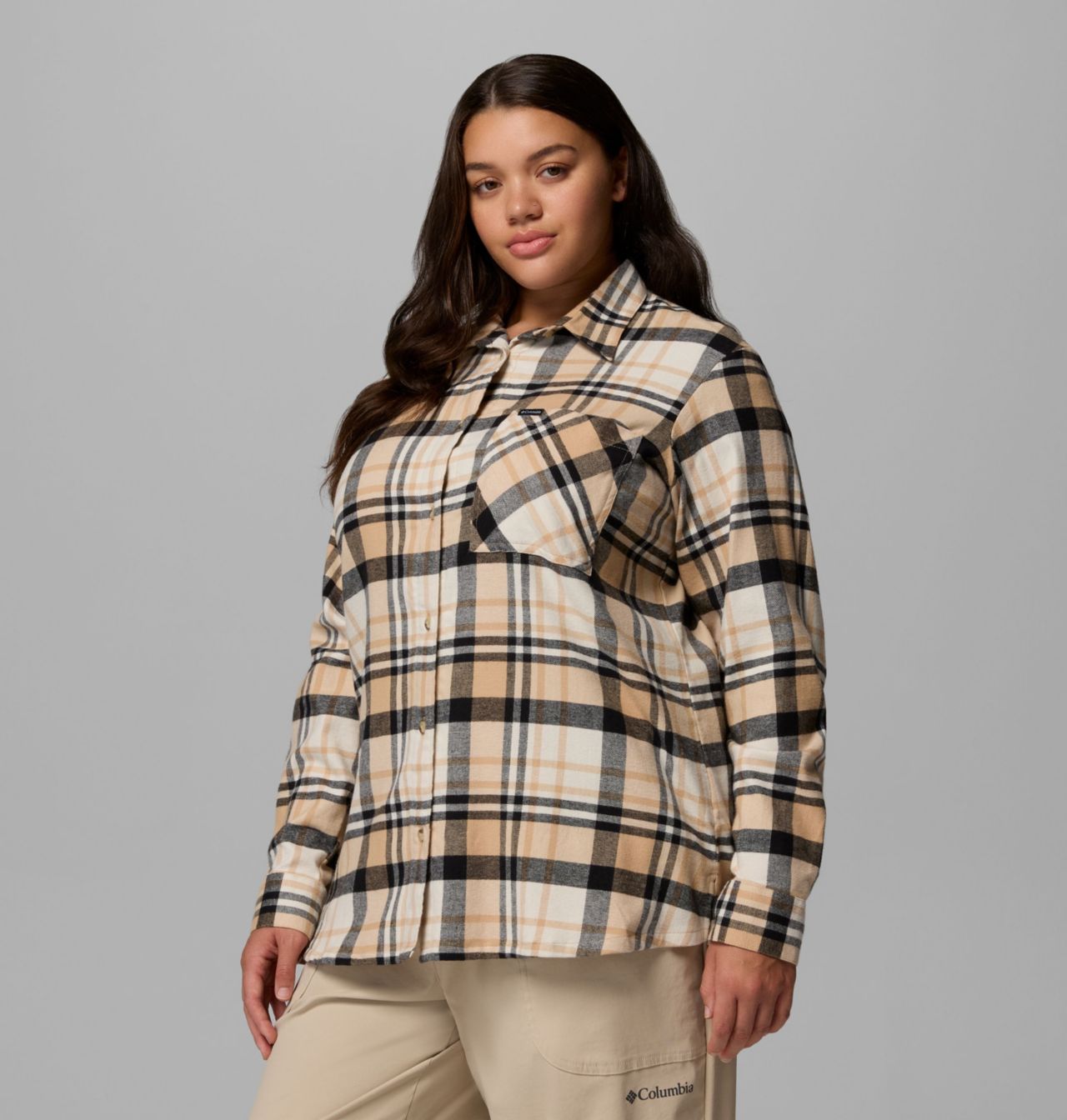 Women's Calico Basin™ Flannel Long Sleeve Shirt - Plus Size | 262 | 1X 4