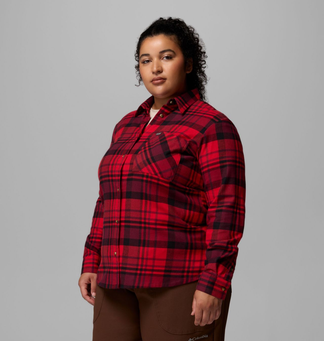 Women's Calico Basin™ Flannel Long Sleeve Shirt - Plus Size | 613 | 1X 4