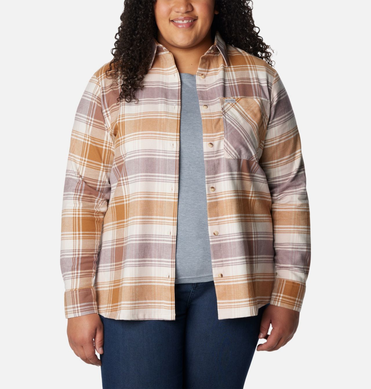 Women's Calico Basin™ Flannel Long Sleeve Shirt - Plus Size 7