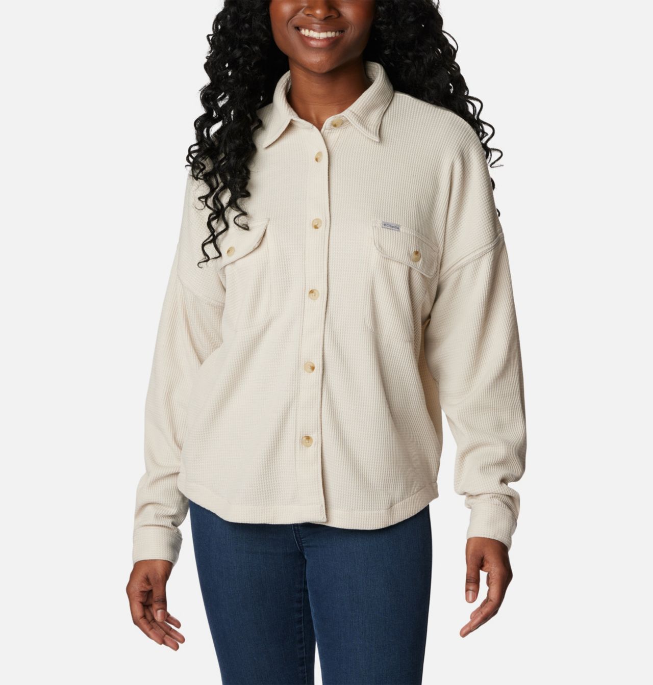 Women's Holly Hideaway™ Waffle Shirt Jacket 3