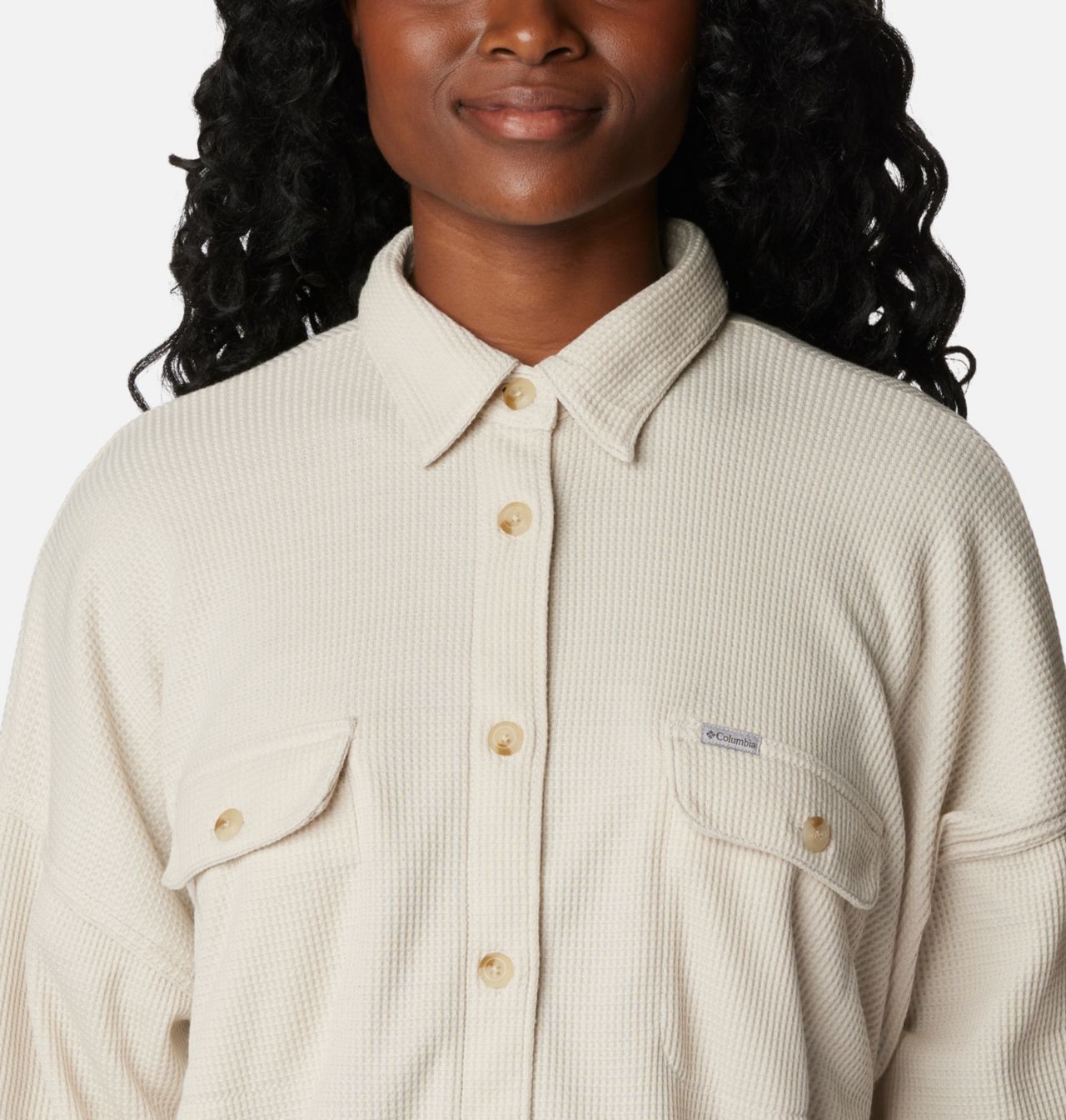 Women's Holly Hideaway™ Waffle Shirt Jacket 5