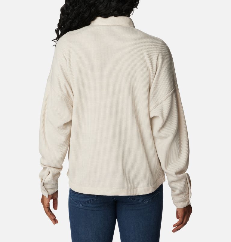 Thumbnail: Manteau-chemise en tricot gaufré Holly Hideaway pour femmes, Color: Dark Stone, image 2