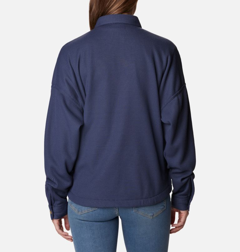 Women's Holly Hideaway Waffle Shirt Jacket, Color: Nocturnal, image 2