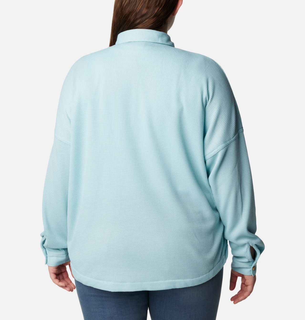 Women's Holly Hideaway™ Waffle Shirt Jacket - Plus Size 2