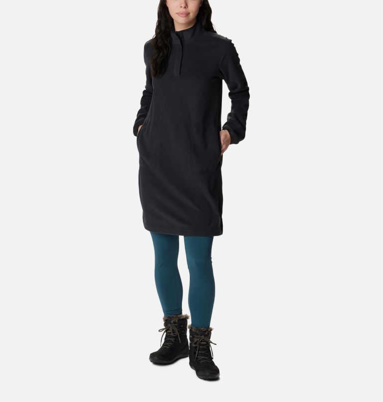 Thumbnail: Women's Anytime Fleece Dress, Color: Black, image 1