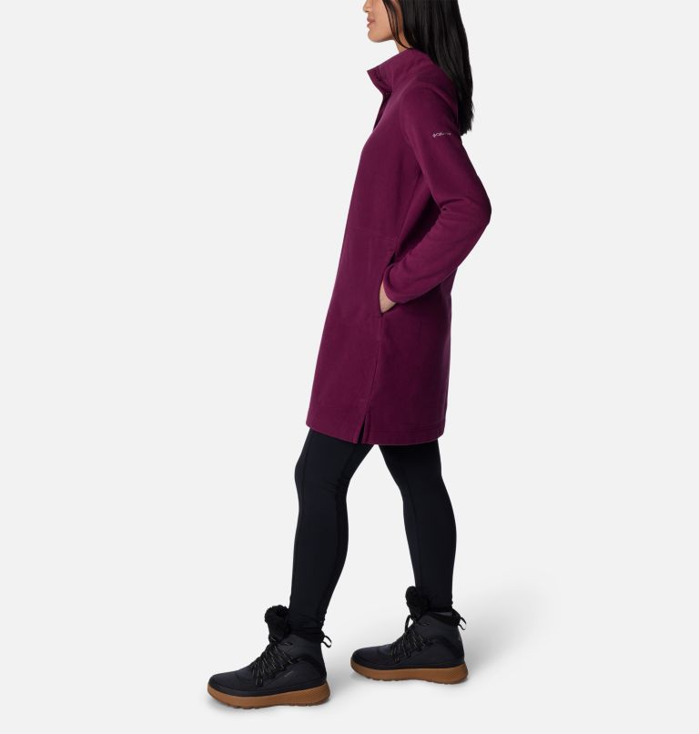 Women's Anytime Fleece Dress, Color: Marionberry, image 3