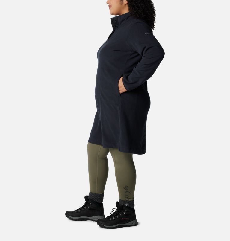 Thumbnail: Women's Anytime Fleece Dress - Plus Size, Color: Black, image 3