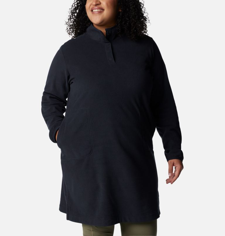 Women's Anytime Fleece Dress - Plus Size, Color: Black, image 5