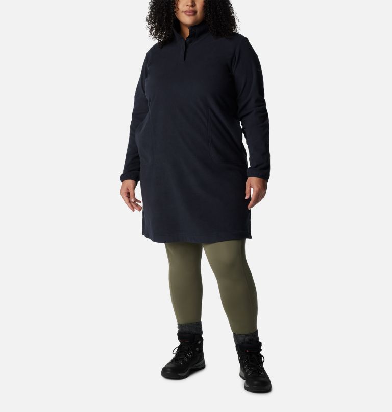 Women's Anytime Fleece Dress - Plus Size, Color: Black, image 1