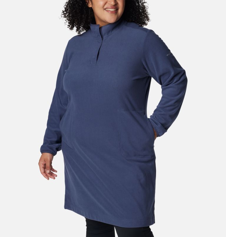 Thumbnail: Women's Anytime Fleece Dress - Plus Size, Color: Nocturnal, image 5