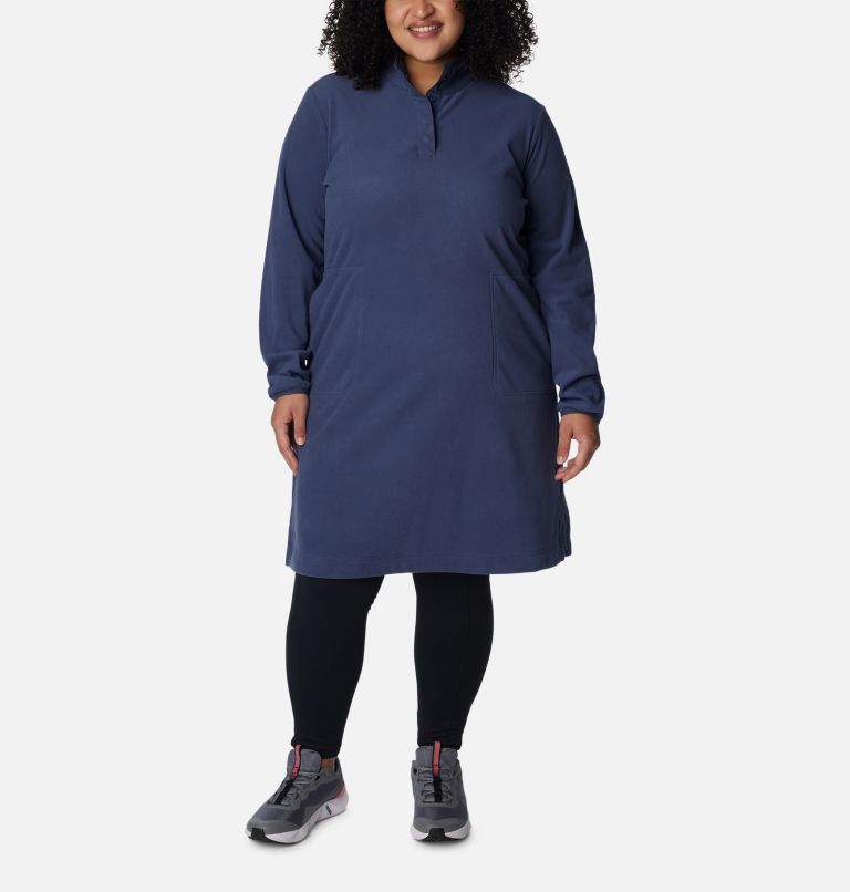 Thumbnail: Women's Anytime Fleece Dress - Plus Size, Color: Nocturnal, image 1