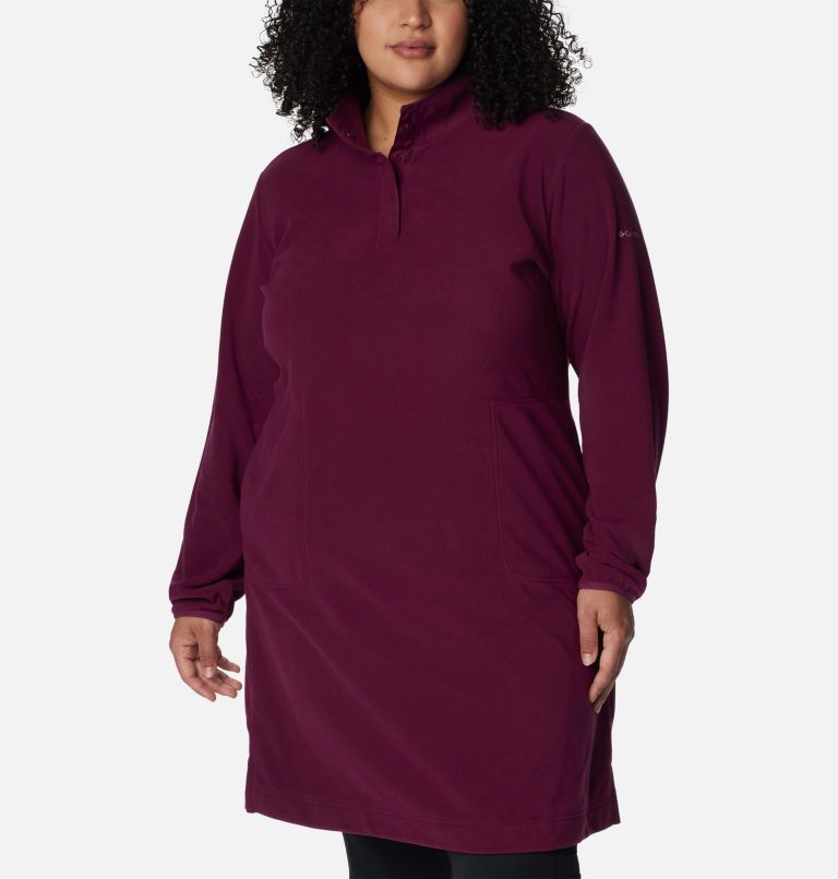 Women's Anytime Fleece Dress - Plus Size, Color: Marionberry, image 5