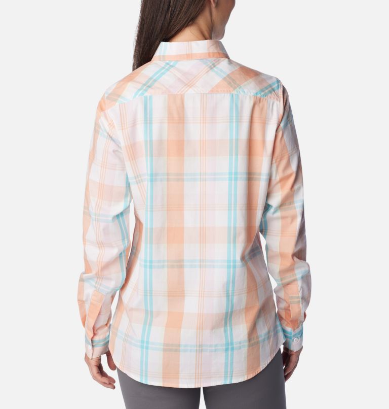 Chemise à manches longues avec motif Anytime pour femmes, Color: White Multi, image 2