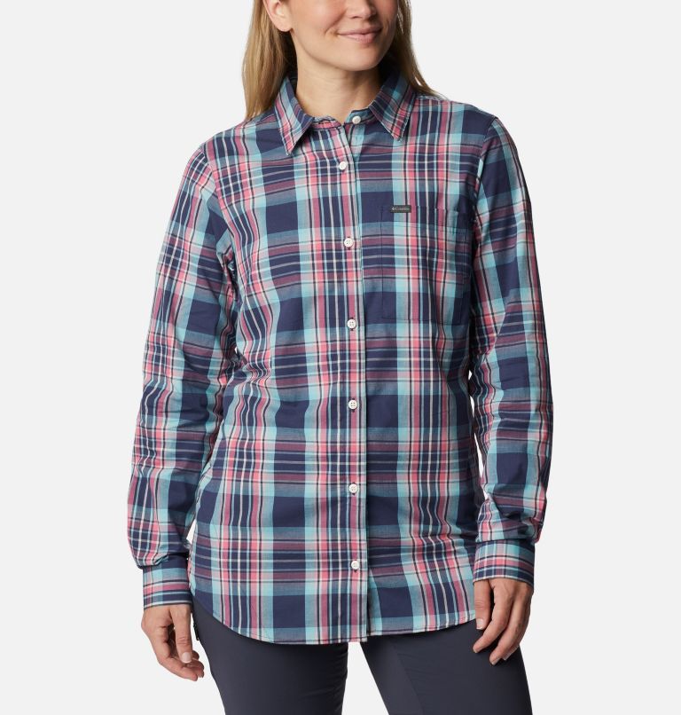Chemise à manches longues avec motif Anytime pour femmes, Color: Nocturnal CSC Tartan, image 1