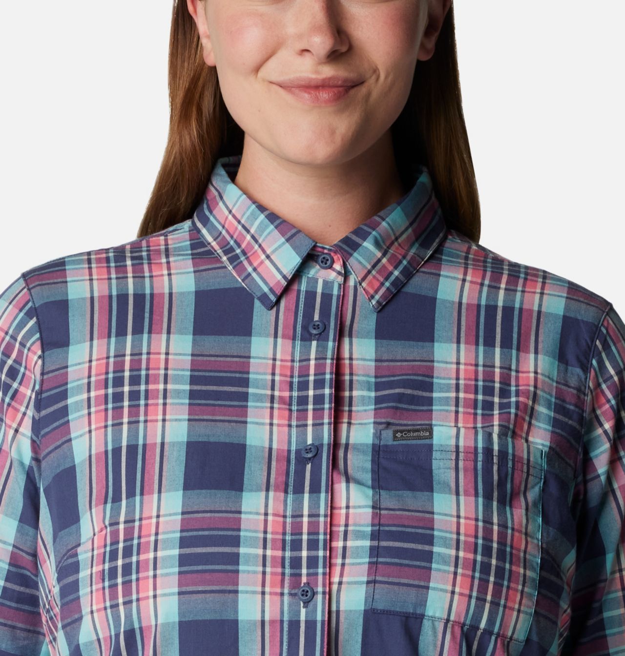 Women's Anytime™ Patterned Long Sleeve Shirt - Plus Size 4