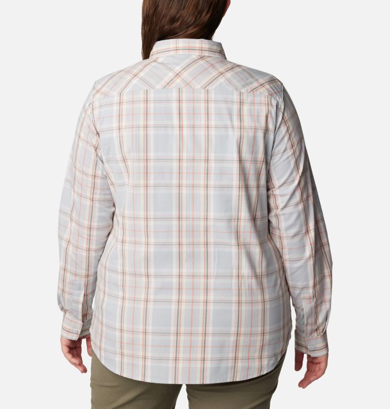 Chemise à manches longues avec motif Anytime pour femmes – Grandes tailles, Color: Dusty Pink CSC Tartan, image 2
