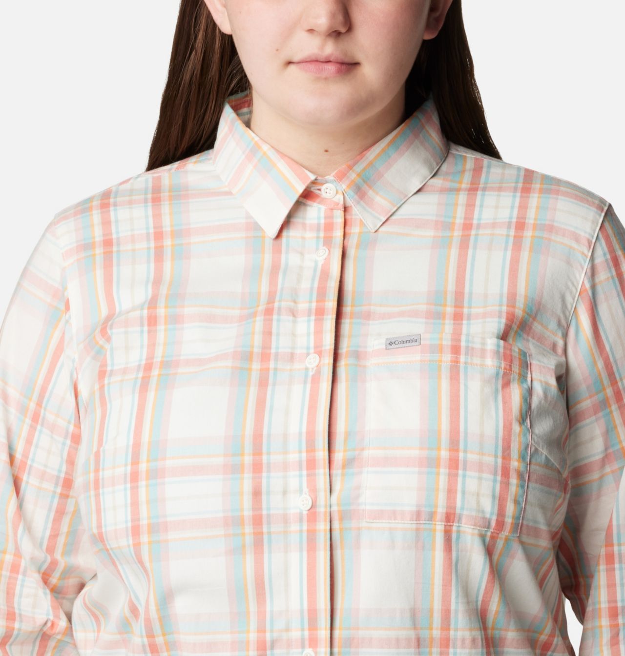 Women's Anytime™ Patterned Long Sleeve Shirt - Plus Size 4