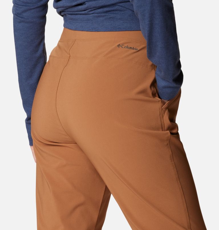 Women's Anytime Softshell Pull On Pants, Color: Camel Brown, image 5