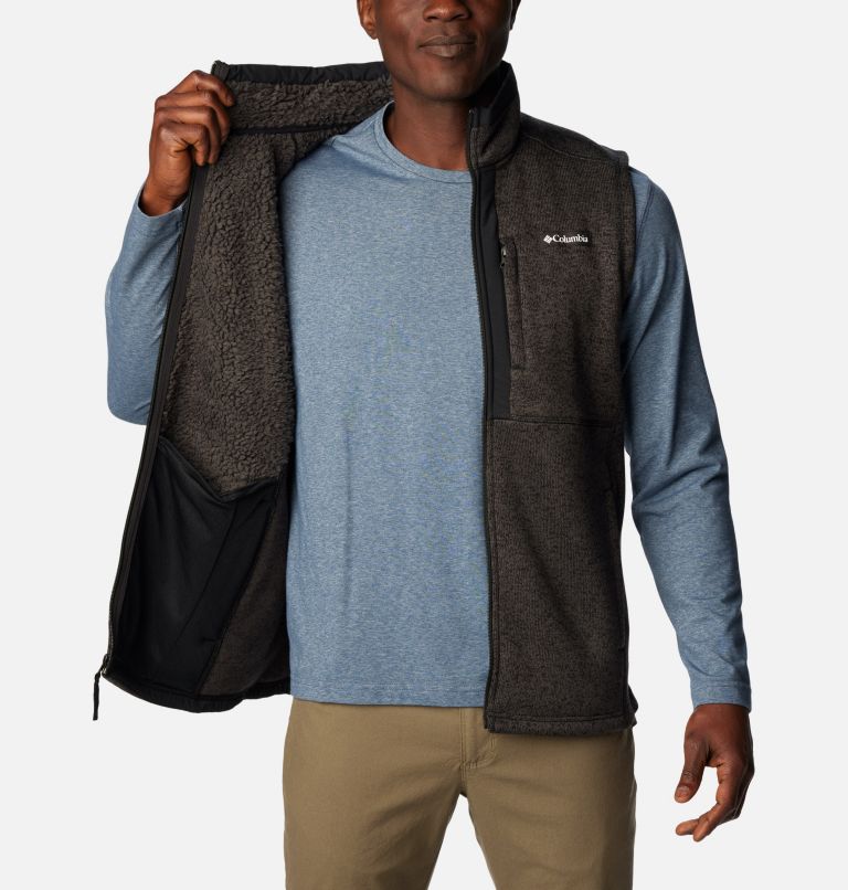 Thumbnail: Men's Sweater Weather Vest, Color: Black Heather, image 5