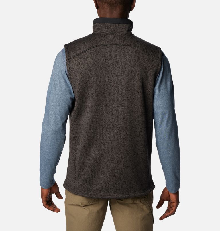 Thumbnail: Men's Sweater Weather Vest, Color: Black Heather, image 2