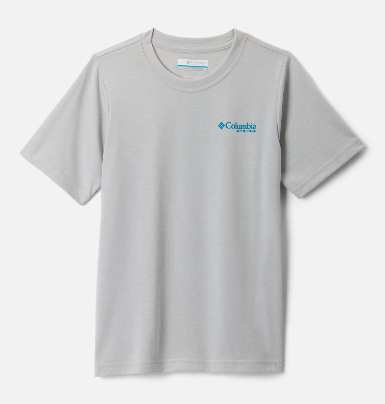 PFG Short Sleeve Seasonal Graphic Tee, Color: Cool Grey, PFG Y Circle Bass, image 1